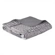 Madison Park Rhapsody 6-Piece Polyester Jacquard Reversible Coverlet Set in Gray