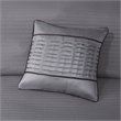 Madison Park Rhapsody 6-Piece Polyester Jacquard Reversible Coverlet Set in Gray