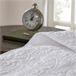 Madison Park Quebec 3-Piece Polyester Brushed Microfiber Bedspread Set in White