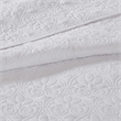 Madison Park Quebec 3-Piece Polyester Brushed Microfiber Bedspread Set in White