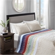 Madison Park Quebec 3-Piece Polyester Brushed Microfiber Bedspread Set in White