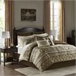 Madison Park Essentials Zara 16-Piece Polyester Jacquard Comforter Set in Brown
