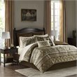 Madison Park Essentials Zara 16-Piece Polyester Jacquard Comforter Set in Brown