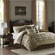 Madison Park Essentials Zara 16-Piece Polyester Jacquard Comforter Set in Brown
