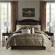 Madison Park Essentials Zara 16-Piece Polyester Jacquard Comforter Set in Brown