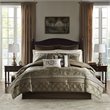 Madison Park Essentials Zara 16-Piece Polyester Jacquard Comforter Set in Brown