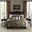 Madison Park Essentials Zara 16-Piece Polyester Jacquard Comforter Set in Brown