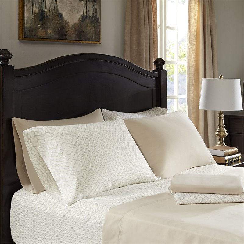 Madison Park Essentials Zara 16-Piece Polyester Jacquard Comforter Set in Brown