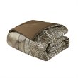 Madison Park Essentials Zara 16-Piece Polyester Jacquard Comforter Set in Brown