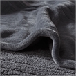 Beautyrest Polyester Solid Knitted Microlight Heated Blanket in Gray