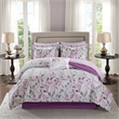 Madison Park Essentials 7-Piece Cotton Lafael Complete Comforter Set in Purple