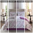 Madison Park Essentials 7-Piece Cotton Lafael Complete Comforter Set in Purple