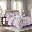 Madison Park Essentials 7-Piece Cotton Lafael Complete Comforter Set in Purple