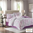 Madison Park Essentials 7-Piece Cotton Lafael Complete Comforter Set in Purple