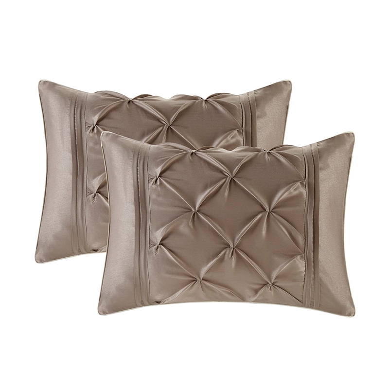 madison park essentials joella 24-piece polyester polyoni comforter set in brown
