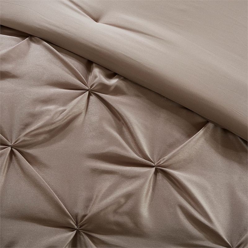 madison park essentials joella 24-piece polyester polyoni comforter set in brown