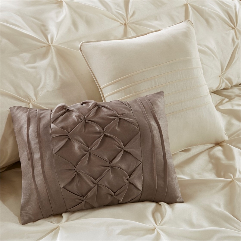 Madison Park Essentials Joella 24-Piece Polyester Polyoni Comforter Set in Ivory