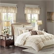 Madison Park Essentials Joella 24-Piece Polyester Polyoni Comforter Set in Ivory