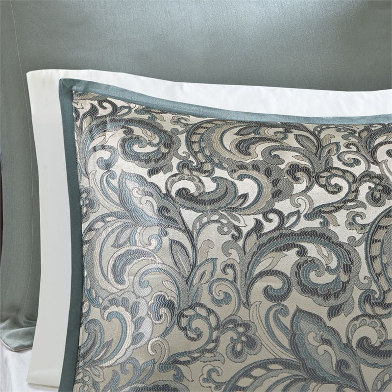 Madison Park Essentials Brystol 24-Piece Polyester Comforter Set in Blue