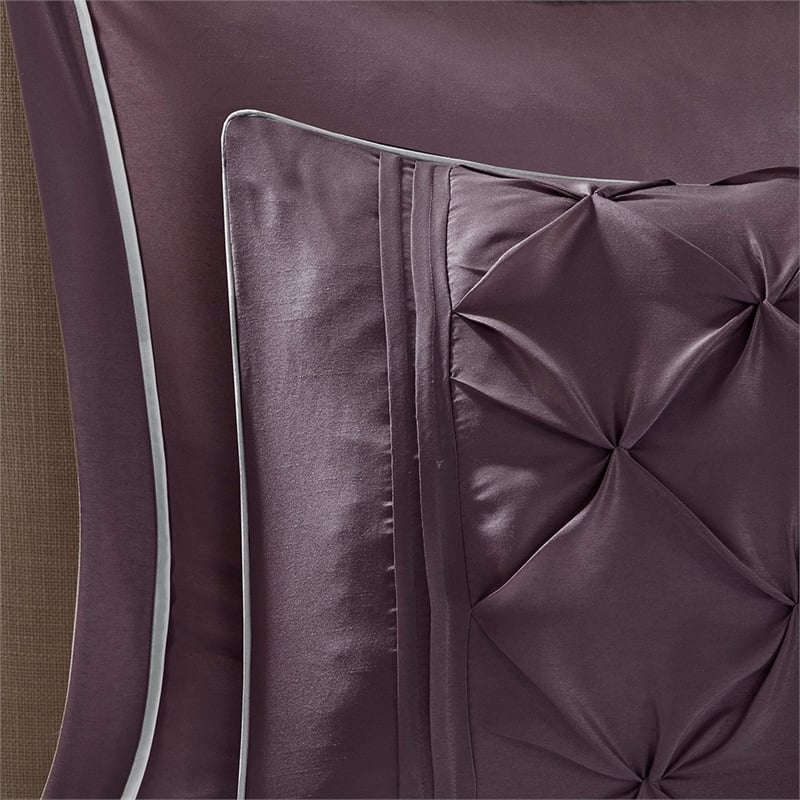 Madison Park Essentials Joella 24-Piece Polyester Comforter Set in Purple