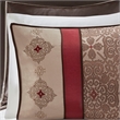 Madison Park Essentials Delaney 24-Piece Polyester Jacquard Comforter Set in Red