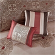 Madison Park Essentials Delaney 24-Piece Polyester Jacquard Comforter Set in Red