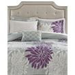 Madison Park Essentials 9-Piece Cotton Marble Complete Comforter Set in Purple