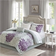 Madison Park Essentials 9-Piece Cotton Marble Complete Comforter Set in Purple