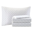 Madison Park Essentials 9-Piece Cotton Marble Complete Comforter Set in Purple
