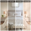Madison Park Gia Polyester Back Print Long Fur Comforter Mini Set in Pink
