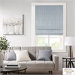 Madison Park Galen Polyester Basket Weave Light Filtering Roman Shade in Blue