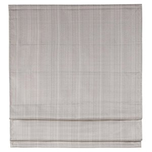 Madison Park Galen Polyester Basket Weave Light Filtering Roman Shade in Brown