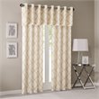 Madison Park Saratoga Polyester Cotton Rayon Fretwork Printed Valance in Beige