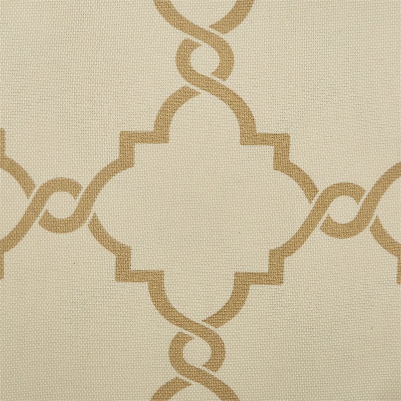 Madison Park Saratoga Polyester Cotton Rayon Fretwork Printed Valance in Beige