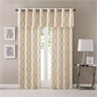Madison Park Saratoga Polyester Cotton Rayon Fretwork Printed Valance in Beige