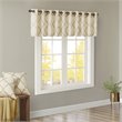 Madison Park Saratoga Polyester Cotton Rayon Fretwork Printed Valance in Beige