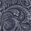 Madison Park Aubrey Polyester Jacquard Window Valance with Beads in Navy/Ivory