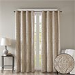 SunSmart Mirage Fabric Knitted Jacquard Total Blackout Window Panel in Beige