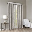 SunSmart Mirage Fabric Knitted Jacquard Total Blackout Window Panel in Gray