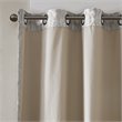 SunSmart Mirage Fabric Knitted Jacquard Total Blackout Window Panel in Gray