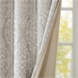 SunSmart Mirage Fabric Knitted Jacquard Total Blackout Window Panel in Gray
