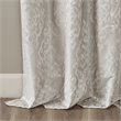 SunSmart Mirage Fabric Knitted Jacquard Total Blackout Window Panel in Gray