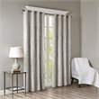 SunSmart Mirage Fabric Knitted Jacquard Total Blackout Window Panel in Gray