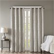 SunSmart Mirage Fabric Knitted Jacquard Total Blackout Window Panel in Gray