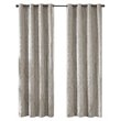 SunSmart Mirage Fabric Knitted Jacquard Total Blackout Window Panel in Gray