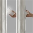 SunSmart Bentley Polyester Knitted Coated Total Blackout Window Panel in Ivory