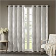 SunSmart Bentley Polyester Knitted Coated Total Blackout Window Panel in Ivory