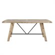 INK+IVY Sonoma Rectangular Metal and Wood Dining Table in Natural