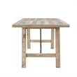 INK+IVY Sonoma Rectangular Metal and Wood Dining Table in Natural