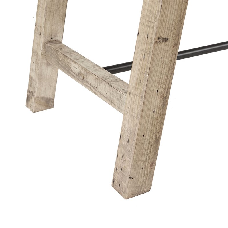 INK+IVY Sonoma Rectangular Metal and Wood Dining Table in Natural